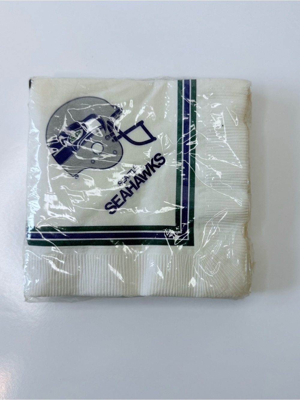 Vintage Seattle Seahawks NFL Beverage Napkins Sealed Insignia 1970s